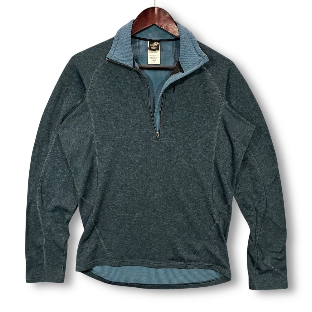 Patagonia Capilene Performance Baselayer Polartec Quarter Zip‎ Teal Men's S